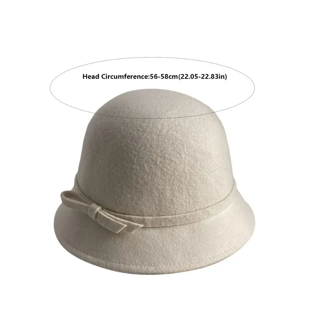 chapeau formel rétro hepburnque en feutre, style héritière riche, style britannique, seau à nœud papillon, casquette panama, automne chapeau formel rétro hepburnque en feutre, style héritière riche, style britannique, seau à nœud papillon, casquette panama, automne