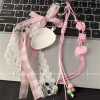 japonais nouveau ins style fraise sac suspendu chaîne pendentif petit frais pendentif mode personnalité été sac pendentif porte clés