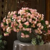 fleurs artificielles de jasmine en soie, petites fleurs blanches décoratives de noël pour la maison et le bureau, matériel d'arrangement de fleurs de mariage, accessoires photo