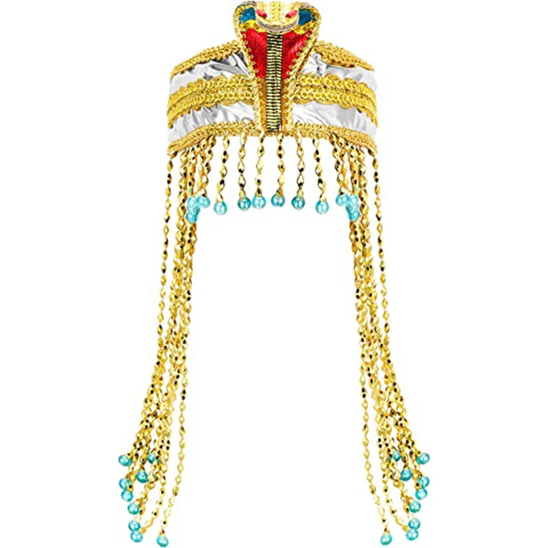 Serre-tête égyptien pour femmes, couronne serpent, bandeau perlé, Costume égyptien pour femmes, accessoire de coiffure perlée Serre-tête égyptien pour femmes, couronne serpent, bandeau perlé, Costume égyptien pour femmes, accessoire de coiffure perlée