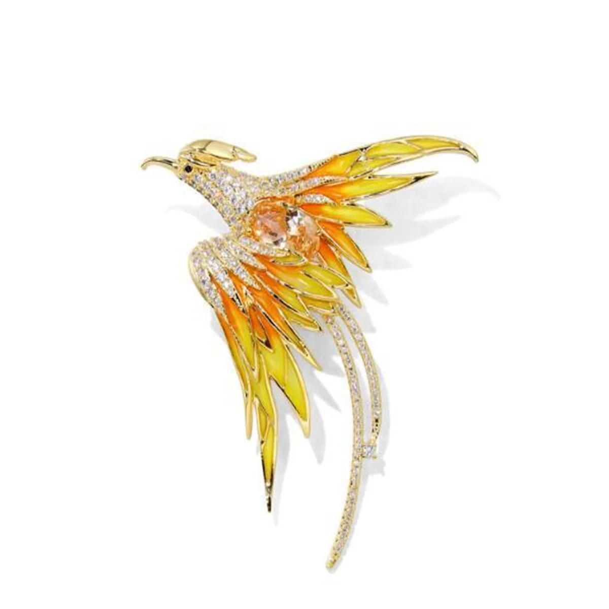 broche phénix exquise et à la mode, 1 pièce, accessoires de bijoux créatifs rétro animaux, cadeau tendance de fête, vente en gros, 2025 broche phénix exquise et à la mode, 1 pièce, accessoires de bijoux créatifs rétro animaux, cadeau tendance de fête, vente en gros, 2025