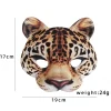 masque d'animal 3d pour halloween, masques de bal tim, tigre, cochon, demi visage, robe de barrage de carnaval, accessoires de costume