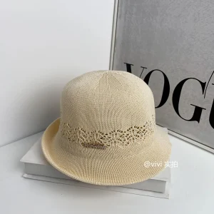 Chapeau de soleil tricoté léger à la mode japonaise, casquette de plage d’été à bord enroulable respirant pour voyage et séance photo Chapeau de soleil tricoté léger à la mode japonaise, casquette de plage d’été à bord enroulable respirant pour voyage et séance photo