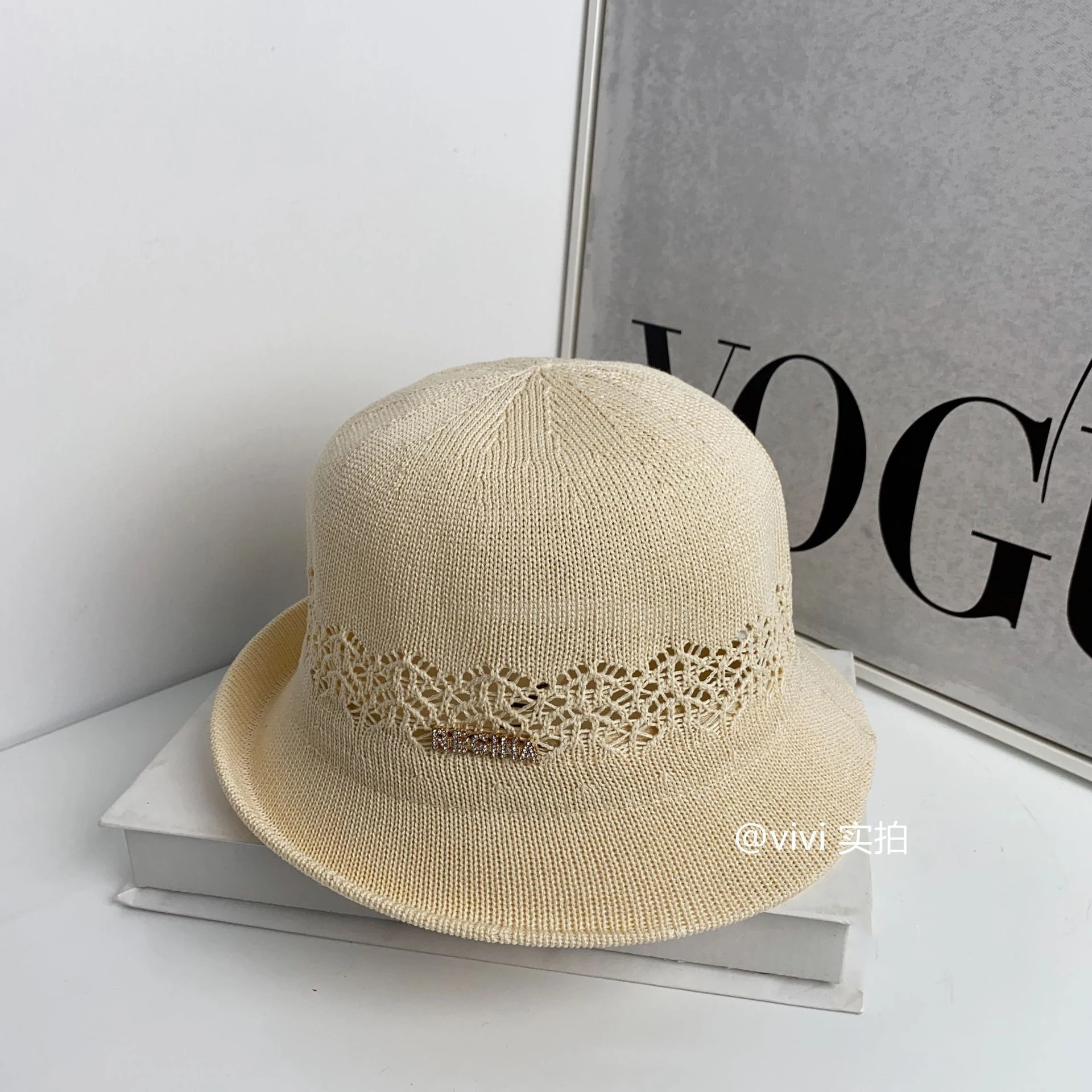 Chapeau de soleil tricoté léger à la mode japonaise, casquette de plage d’été à bord enroulable respirant pour voyage et séance photo Chapeau de soleil tricoté léger à la mode japonaise, casquette de plage d’été à bord enroulable respirant pour voyage et séance photo