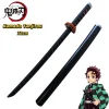 Épée de dessin animé demon slayer katana, accessoires de cosplay orange tomioka giyuu kamado tanjirou, 72cm