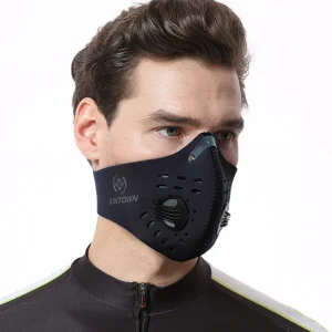 Masques faciaux réutilisables pour sports de plein air pour hommes Masques anti-poussière Masque anti-poussière au charbon actif avec filtre supplémentaire Coton Halloween Cosplay