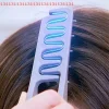 peigne de coiffure à dents larges, peigne à couture, frange, racine de cheveux, outil de coiffure moelleux pour femmes et hommes