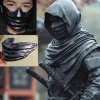 Masque d’assassin noir en résine, demi-masque de Cosplay Killer Ninja, Anime Cool, cadeaux d’halloween, vêtements de fête de mascarade Masque d’assassin noir en résine, demi-masque de Cosplay Killer Ninja, Anime Cool, cadeaux d’halloween, vêtements de fête de mascarade