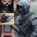 Masque d’assassin noir en résine, demi-masque de Cosplay Killer Ninja, Anime Cool, cadeaux d’halloween, vêtements de fête de mascarade Masque d’assassin noir en résine, demi-masque de Cosplay Killer Ninja, Anime Cool, cadeaux d’halloween, vêtements de fête de mascarade