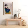 art mural sur toile vintage pour la décoration de la maison, affiche et impressions de geisha japonaise financièrement, gérer une femme