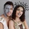 bandeau de sauna pour la salle, coiffure de la déesse de méduse, tenue de fête d'halloween, cadeaux d'anniversaire pour petite amie, bandeaux de sueur pour la fête d'halloween