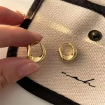 Boucles d’oreilles en argent Sterling 925 pour femmes, cerceau d’oreille polyvalent, doux fille, bijoux à la mode, cadeaux du nouvel an, accessoires Boucles d’oreilles en argent Sterling 925 pour femmes, cerceau d’oreille polyvalent, doux fille, bijoux à la mode, cadeaux du nouvel an, accessoires