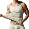 TAUWELL Débardeur fitness côtelé pour homme Débardeur d&rsquo;entraînement confortable et respirant pour homme