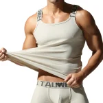 TAUWELL Débardeur fitness côtelé pour homme Débardeur d’entraînement confortable et respirant pour homme TAUWELL Débardeur fitness côtelé pour homme Débardeur d’entraînement confortable et respirant pour homme