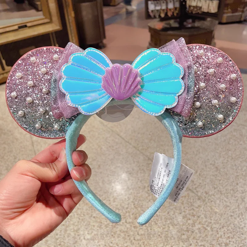 bandeau princesse disney mickey oreille raiponce neige blanche, nœud à paillettes, cerceau pour cheveux, accessoires pour filles, cadeau d'halloween, jack de noël bandeau princesse disney mickey oreille raiponce neige blanche, nœud à paillettes, cerceau pour cheveux, accessoires pour filles, cadeau d'halloween, jack de noël