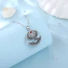 eudora réel 925 en argent sterling phoenix collier pour femmes homme vintage soleil phoenix pendentif fine personnalité bijoux cadeau de fête