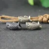 Koinobori couteau en laiton perles carpe Koi poisson EDC extérieur bricolage paracorde tissé lanière pendentifs parapluie corde Bracelets accessoires Koinobori couteau en laiton perles carpe Koi poisson EDC extérieur bricolage paracorde tissé lanière pendentifs parapluie corde Bracelets accessoires
