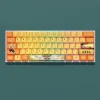 capuchons de touches de clavier mécanique, thème demon slayer, kanroji mitsuri, original, pbt, colorant sub, personnalité créative, axe adapté
