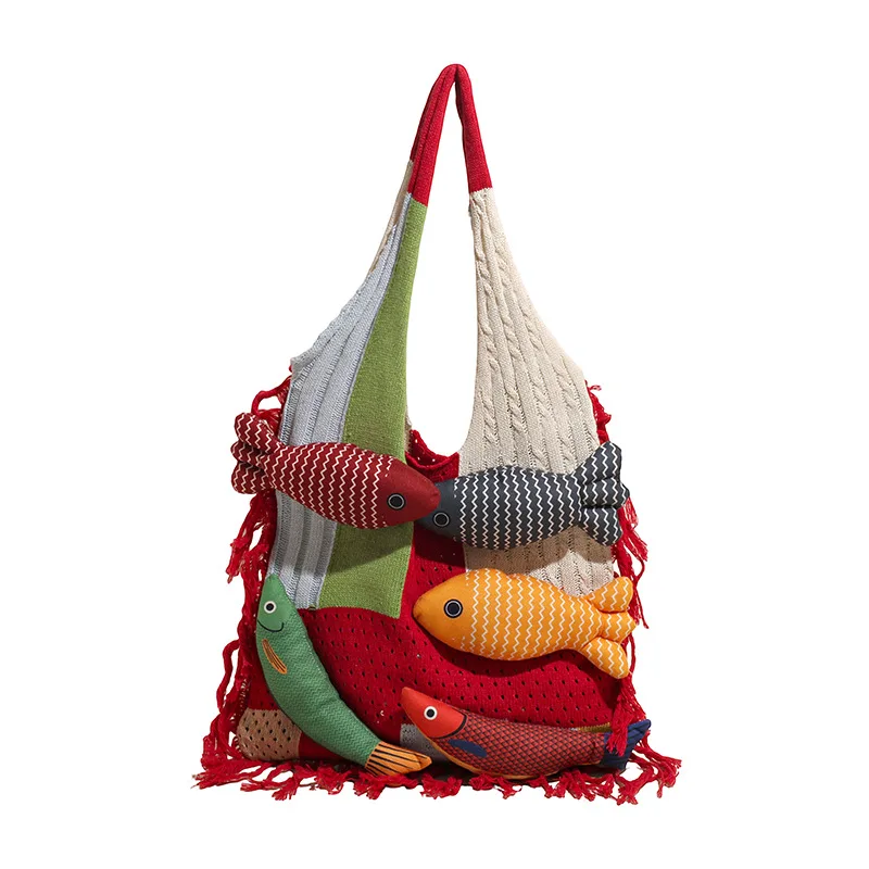 sacs fourre tout pour femmes dessin animé japonais poisson harajuku polyvalent à la mode polyvalent nouveau sac à main de haute qualité marque de luxe sac à bandoulière sacs fourre tout pour femmes dessin animé japonais poisson harajuku polyvalent à la mode polyvalent nouveau sac à main de haute qualité marque de luxe sac à bandoulière