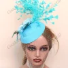 mariée violet voiles pilulier fasciantor accessoires femmes maille fête mariage chapeau casquette fille spectacle course fleur casque pince à cheveux