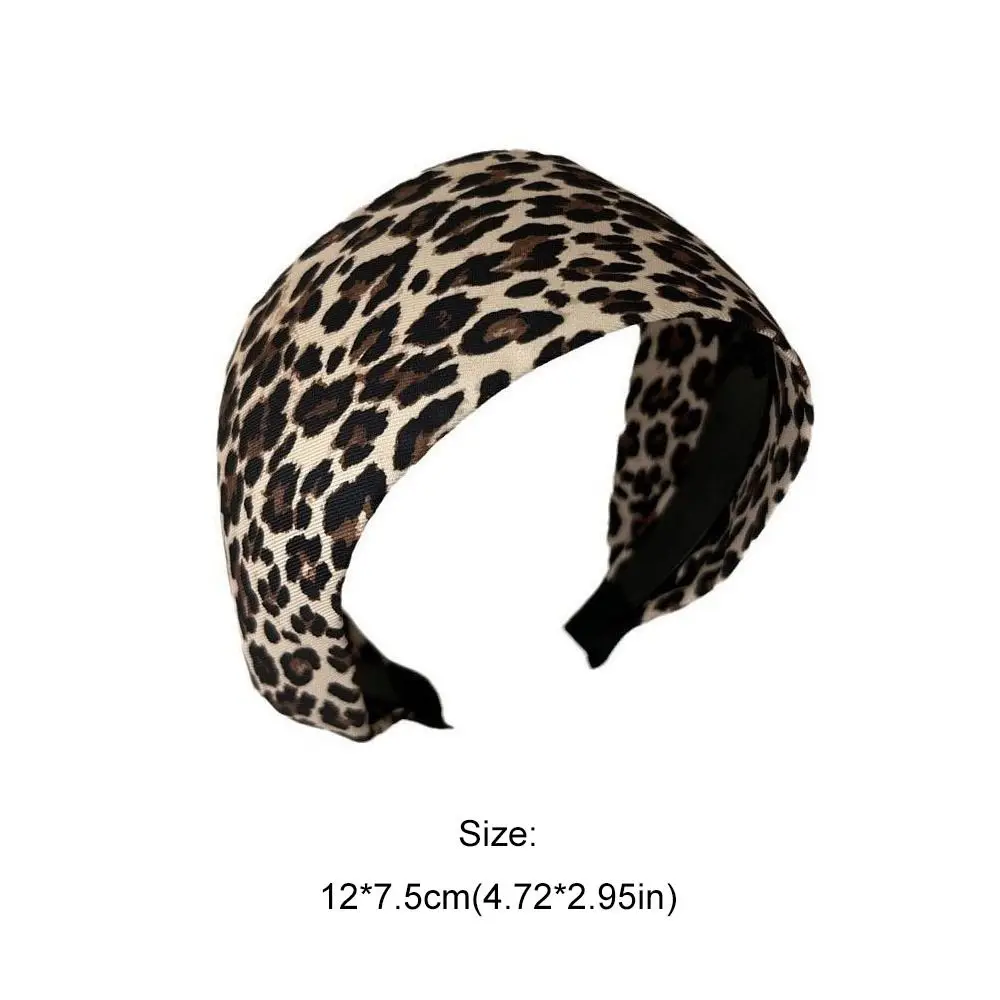 nouveau bandeau large coréen tempérament élégant léopard bandeau y2k lavage du visage femmes cerceau de cheveux dames/filles nouveau bandeau large coréen tempérament élégant léopard bandeau y2k lavage du visage femmes cerceau de cheveux dames/filles