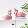 Ornement décoratif flamant rose en résine, figurine d&rsquo;Auckland, décor de bureau à domicile, artisanat de mariage, cadeaux d&rsquo;anniversaire