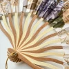 Éventail pliant en soie de style japonais chinois, éventails de mariage, cadeaux artistiques, éventail à main de danse, éventails de fleurs pliants en bambou vintage