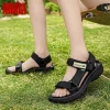 sandales d'extérieur athlétiques pour femmes, sport, marche, séchage rapide, antidérapantes, légères, confortables, plage, randonnée, sandales plates décontractées