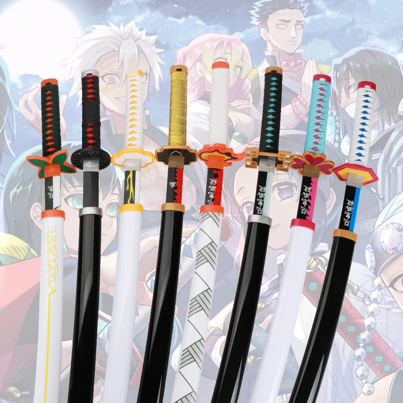 Arme de Cosplay Demon Slayer Katana, Mitsuri Shinobu, dieu du feu blanc, Tanjiro, jouet en bois, épée, accessoires de personnage d’anime Arme de Cosplay Demon Slayer Katana, Mitsuri Shinobu, dieu du feu blanc, Tanjiro, jouet en bois, épée, accessoires de personnage d’anime
