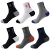 5 paires de chaussettes de sport pour hommes, printemps et automne, loisirs d'été, absorbant la sueur, confortables, fines et respirantes, basket ball meias eu 38 47
