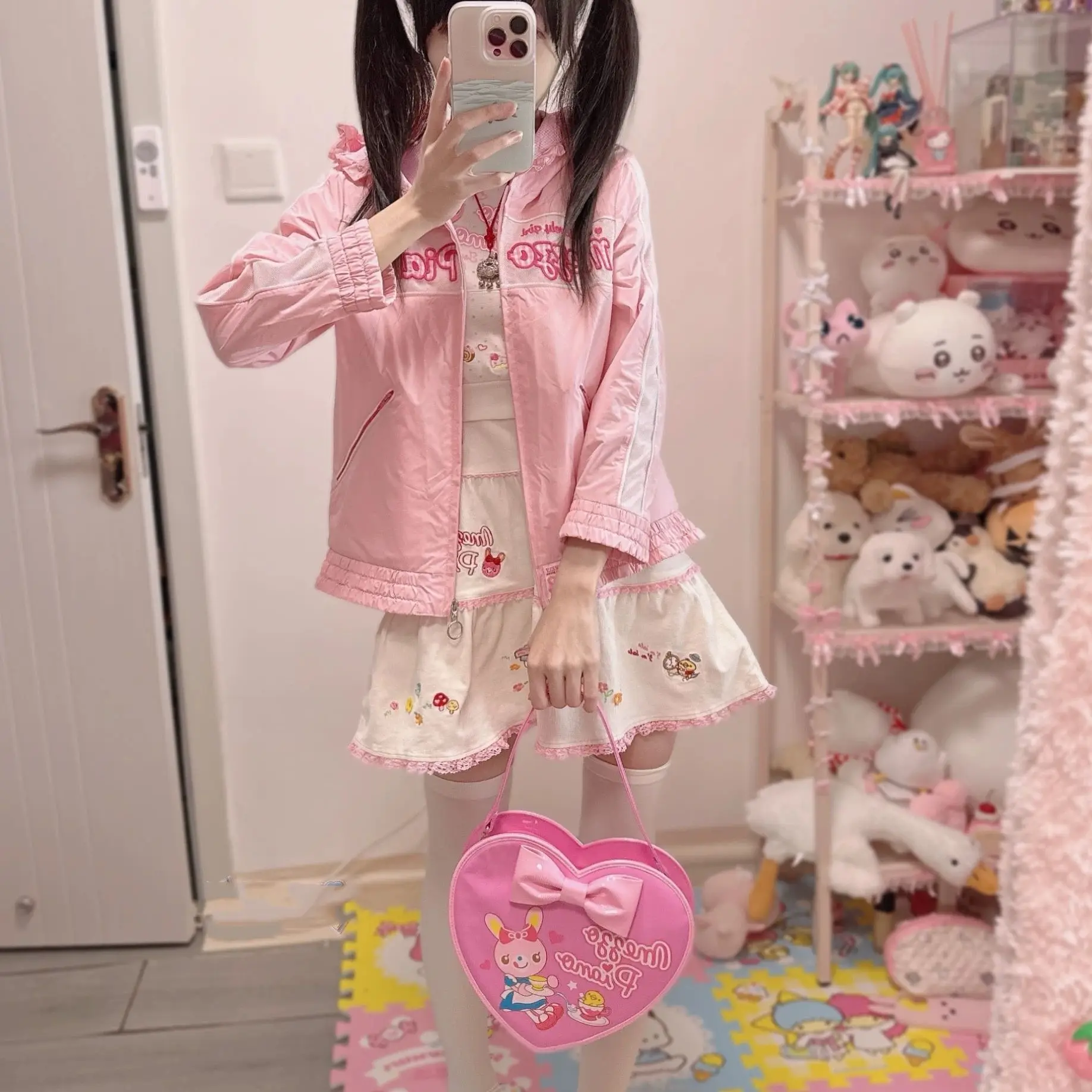sac à bandoulière japonais pour femmes, mignon, dessin animé mp, esthétique, vêtements de fille lolita, accessoires y2k, sac à bandoulière de grande capacité sac à bandoulière japonais pour femmes, mignon, dessin animé mp, esthétique, vêtements de fille lolita, accessoires y2k, sac à bandoulière de grande capacité