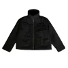 christampain veste courte rembourrée en coton minimaliste foncé pour homme, parka d'hiver japonaise, niche at, à col montant, légère et fine