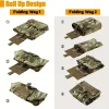 pochette de décharge pliante tactique molle, sac de décharge pour magazines à cordon de serrage, pochette de décharge molle, pochette utilitaire pour magazines à cordon enroulable