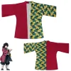 costume de cosplay anime kimonos kochou shinobu pour femmes, hommes et enfants, haori kimetsu no yaiba kamado tanjirou, costume de famille d'été