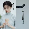 Épingle à cheveux en bois de style chinois vintage, baguettes hanfu faites à la main, épingle à cheveux rétro, vêtements de sauna, accessoires pour cheveux, mode