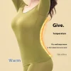 1/2 pièces flarixa sans couture sous vêtement thermique ensemble femmes première couche thermique haut long johns costume hiver thermo vêtements dames mince
