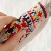 chaussettes de sol chaudes pour hommes et femmes, chaussettes de neige, tapis de sommeil, pantoufles, chaussettes de yoga antidérapantes, automne et hiver, 2024