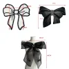 col brodé fleur nœud tridimensionnel pour vêtements pour femmes, patch de décoration de robe, accessoires de revers de corsage