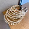 filles douce fleur perlée chapeaux style coréen perle bandeau cheveux cerceau cheveux accessoires bandeau