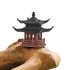 décor de bonsaï d'aquarium de jardin zen, mini statue de pagode, décor de jardin féerique, modèle de construction ancien, décorations de pavillon japonais