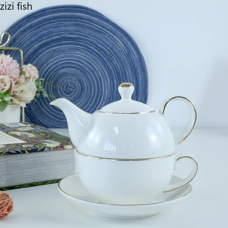 Service à thé de l’après-midi en céramique blanche, théière, tasse à café, bouilloire, Pot filtrant, tasses de petit déjeuner, tasse à thé en fleurs, tasses d’eau, ensembles de service à thé Service à thé de l’après-midi en céramique blanche, théière, tasse à café, bouilloire, Pot filtrant, tasses de petit déjeuner, tasse à thé en fleurs, tasses d’eau, ensembles de service à thé