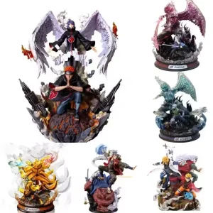 Gk Naruto Shippuden Anime 35 Cm figurine-Mode Chakra Kurama avec Sasuke Itachi Statue Collection jouet Kyuubi Figma Gk Naruto Shippuden Anime 35 Cm figurine-Mode Chakra Kurama avec Sasuke Itachi Statue Collection jouet Kyuubi Figma