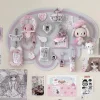 décoration de chambre japonaise, aile d'ange, panneau en feutre de forme spéciale, rangement mignon, mur photo décoratif, aménagement de chambre à coucher et de salon