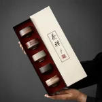 Ensemble de tasses principales en poterie grossière, tasse à thé en céramique Zen Kung Fu, tasse à thé rétro japonaise, coffret cadeau 5