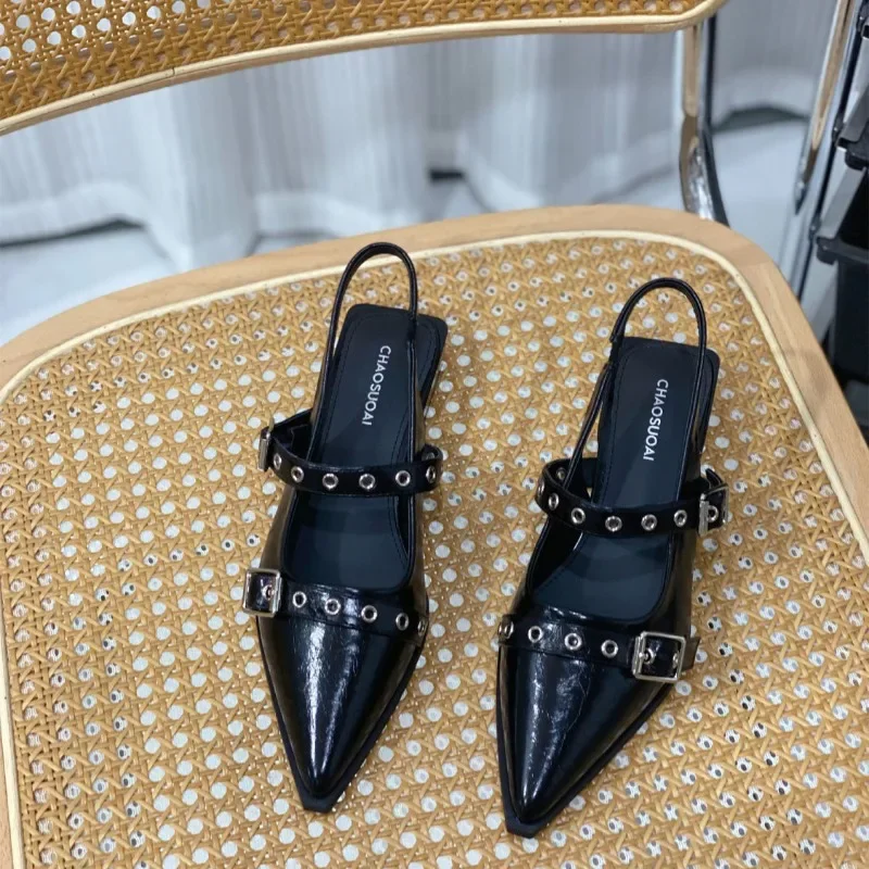sandales pour femmes bout pointu quotidien femme chaussures à talons bas été 2025 confortable tendance anti dérapant chaud le meilleur ou tendance sandales pour femmes bout pointu quotidien femme chaussures à talons bas été 2025 confortable tendance anti dérapant chaud le meilleur ou tendance