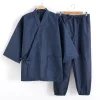 samue ensemble de vêtements de travail traditionnels japonais, veste et pantalon, moines bouddhistes, dahs, vermont, bouddhisme, vêtements de travail de jardinage, 2 pièces