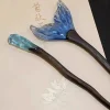 Épingle à cheveux queue de poisson bleue de style chinois, nouveaux cheveux enroulés, accessoires pour cheveux haut de gamme à la mode, accessoires pour cheveux de style ancien pour femmes