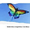 nouveau cerf volant papillon coloré facile à voler, beau cerf volant de direction papillon pour enfants, longue queue, bon volant, cerf volant 3d de jardin