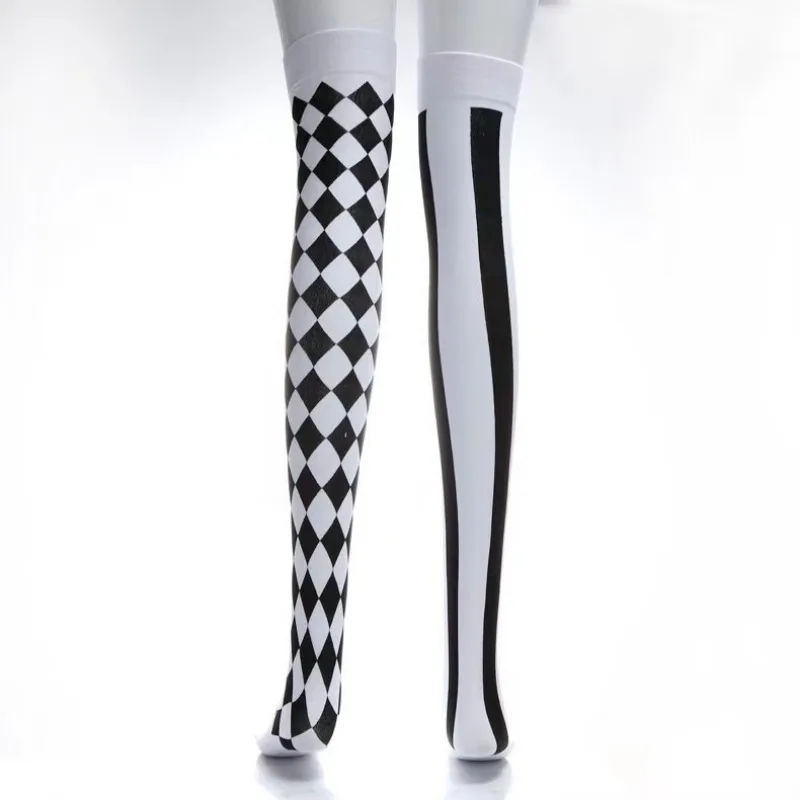 japonais harajuku rayé longues chaussettes femmes cuisse haute chaussettes sur le genou bas japonais lolita dames filles genou chaussettes hautes japonais harajuku rayé longues chaussettes femmes cuisse haute chaussettes sur le genou bas japonais lolita dames filles genou chaussettes hautes