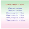 Rubans gros-grain imprimés personnalisés, 10 Yards, pour nœuds de cheveux, matériaux faits à la main, DIY, 1 Rubans gros-grain imprimés personnalisés, 10 Yards, pour nœuds de cheveux, matériaux faits à la main, DIY, 1